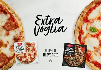 Roncadin frozen pizzas from the Extra Voglia range