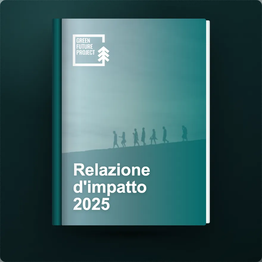 Copertina della Relazione d'Impatto 2025 di Green Future Project